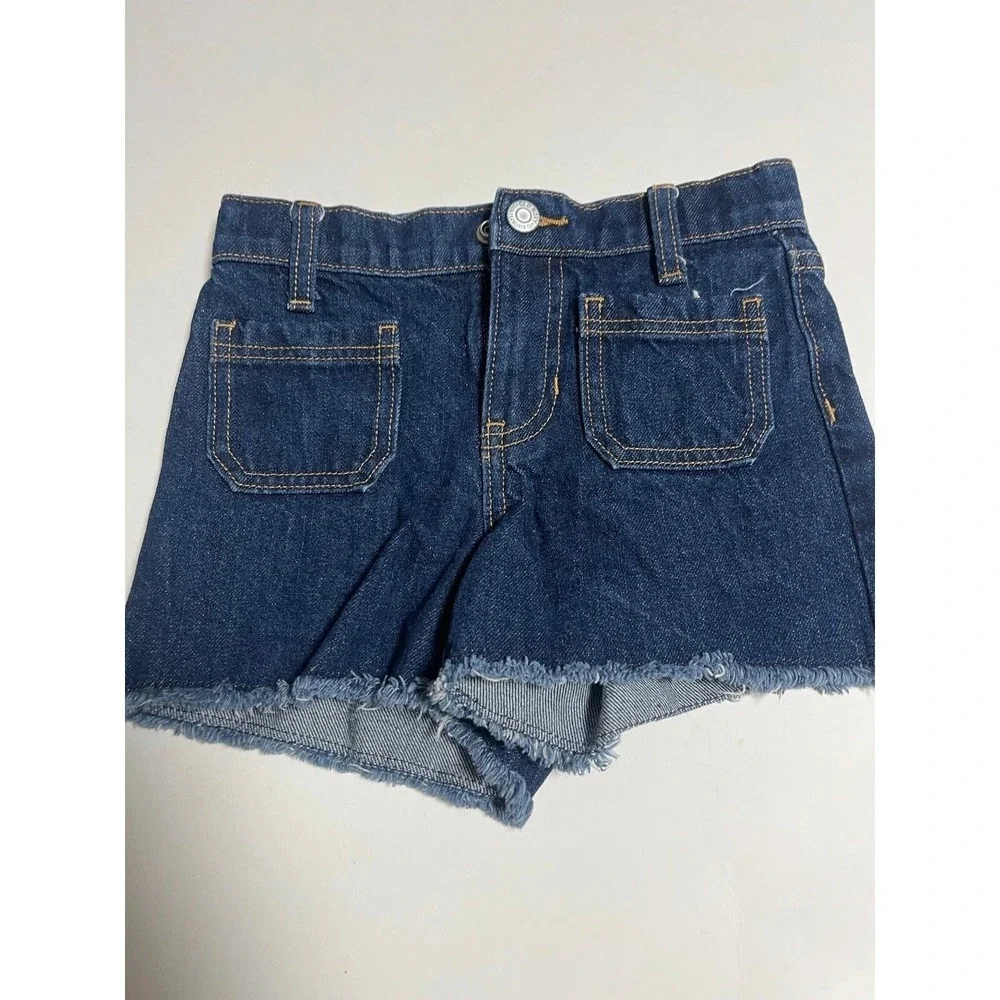 Old Navy Jean shorts kids High Rise size 6 Adjustable waist